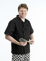 View Item Chefs Jacket Short Sleeves (Black)